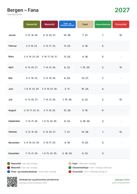 Liste over datoer